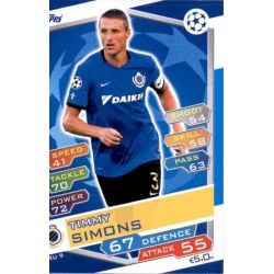 Timmy Simons Club Brugge BRU9 Match Attax Champions 2016-17