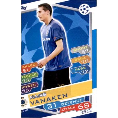Hans Vanaken Club Brugge BRU10 Match Attax Champions 2016-17