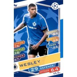 Wesley Club Brugge BRU14 Match Attax Champions 2016-17