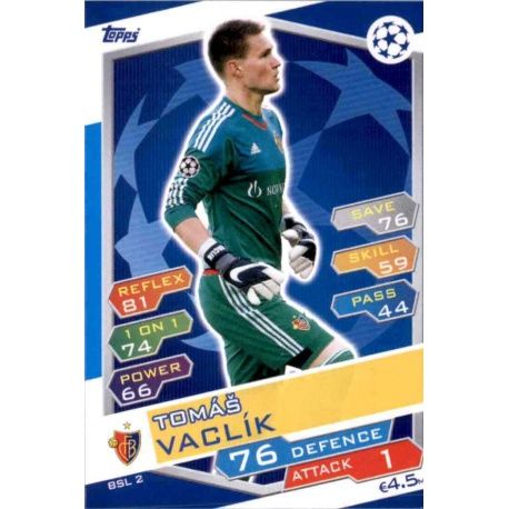 Tomáš Vaclik Basel 1894 BSL2 Match Attax Champions 2016-17