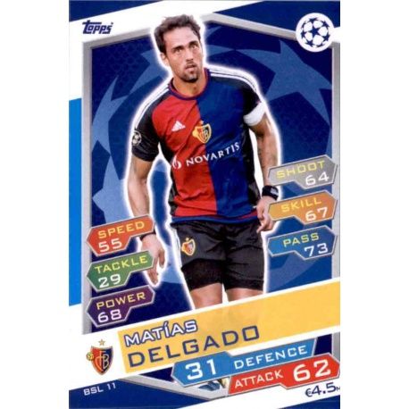 Matías Delgado Basel 1903 BSL11 Match Attax Champions 2016-17