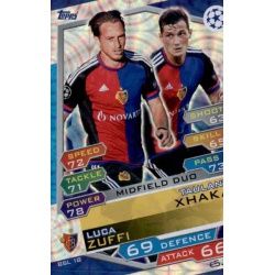 Taulant Xhaka - Luca Zuffi Midfield Duo BSL18 Match Attax Champions 2016-17
