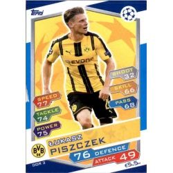 Łukasz Piszczek Borussia Dortmund DOR3 Match Attax Champions 2016-17