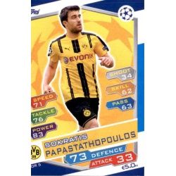 Sokratis Papastathopoulos Borussia Dortmund DOR5 Match Attax Champions 2016-17