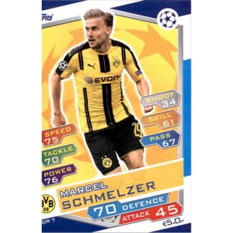 Marcel Schmelzer Borussia Dortmund DOR7 Match Attax Champions 2016-17