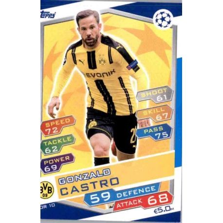 Gonzalo Castro Borussia Dortmund DOR10 Match Attax Champions 2016-17