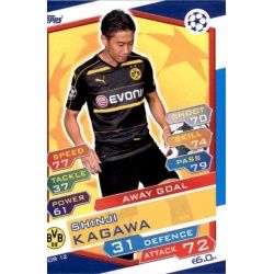 Shinji Kagawa Away Goal DOR12 Match Attax Champions 2016-17