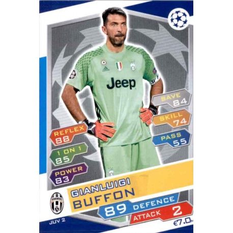 Gianluigi Buffon Juventus JUV2 Match Attax Champions 2016-17