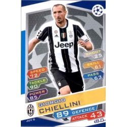 Giorgio Chiellini Juventus JUV6 Match Attax Champions 2016-17