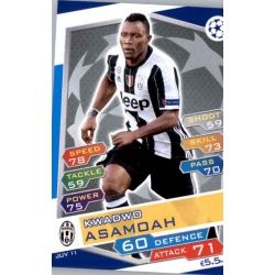 Kwadwd Asamdah Juventus JUV11 Match Attax Champions 2016-17