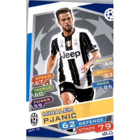 Miralem Pjanić Juventus JUV12 Match Attax Champions 2016-17