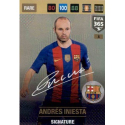 Iniesta Signature Barcelona Fifa 365 2017 Andrés Iniesta