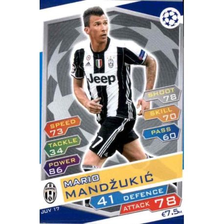 Mario Mandžukić Juventus JUV17 Match Attax Champions 2016-17
