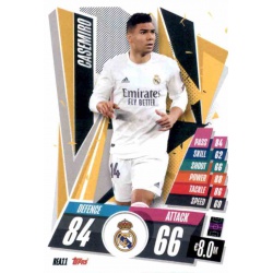 Casemiro Real Madrid REA11 Match Attax Champions International 2020-21