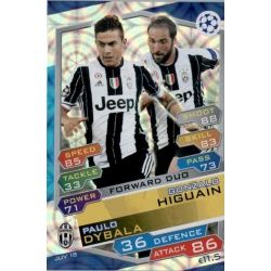 Gonzalo Higuaín - Paulo Dybala Forward Duo JUV18 Match Attax Champions 2016-17