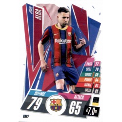 Jordi Alba Barcelona BAR7 Match Attax Champions International 2020-21