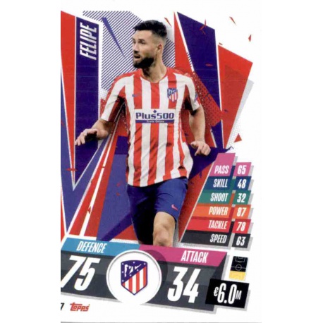 Felipe Atlético Madrid ATL17 Match Attax Champions International 2020-21