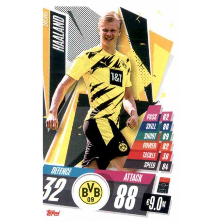 Erling Haaland Topps Match Attax Chome 20/21 Saison Superstar #158 BVB Dortmund 