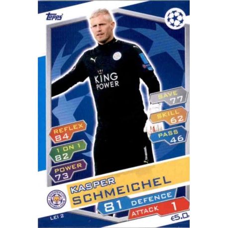 Kasper Schmeichel Leicester City LEI2 Match Attax Champions 2016-17
