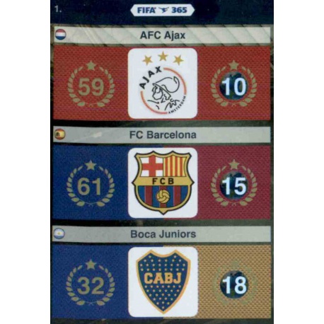 AFC Ajax, Barcelona, Boca Juniors FIFA 365 1 FIFA 365 Adrenalyn XL 2015-16