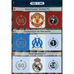 Manchester United, Olympique de Marseille, Real Madrid FIFA 365 7 FIFA 365 Adrenalyn XL 2015-16