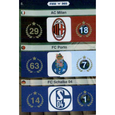 AC Milan, FC Porto, FC Schalke 04 FIFA 365 8 FIFA 365 Adrenalyn XL 2015-16