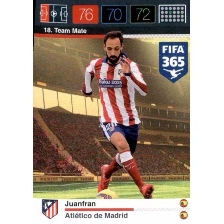 Juanfran Atlético Madrid 18 FIFA 365 Adrenalyn XL 2015-16