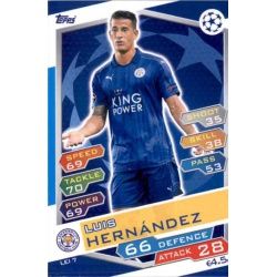Luis Hernández Leicester City LEI7 Match Attax Champions 2016-17
