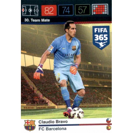 Claudio Bravo Barcelona 30 FIFA 365 Adrenalyn XL 2015-16