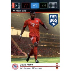 David Alaba Bayern München 33 FIFA 365 Adrenalyn XL 2015-16