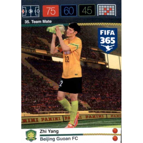 Zhi Yang Beijing Guoan 35 FIFA 365 Adrenalyn XL 2015-16