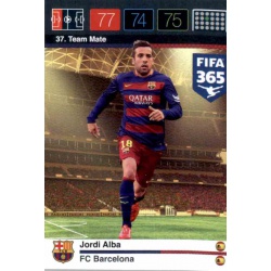 Jordi Alba Barcelona 37 FIFA 365 Adrenalyn XL 2015-16