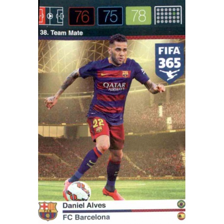 Daniel Alves Barcelona 38 FIFA 365 Adrenalyn XL 2015-16