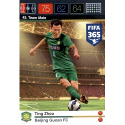 Ting Zhou Beijing Guoan 43 FIFA 365 Adrenalyn XL 2015-16