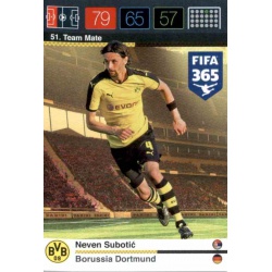 Neven Subotić Borussia Dortmund 51 FIFA 365 Adrenalyn XL 2015-16