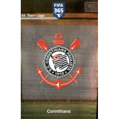 Escudo Corinthians 64 FIFA 365 Adrenalyn XL 2015-16