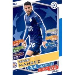 Riyad Mahrez Leicester City LEI12 Match Attax Champions 2016-17
