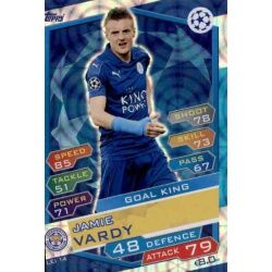 Jamie Vardy Goal King LEI14 Match Attax Champions 2016-17