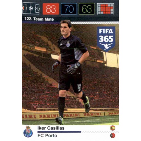 Iker Casillas FC Porto 122 FIFA 365 Adrenalyn XL 2015-16