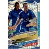 Robert Huth - Wes Morgan Defensive Duo LEI18 Match Attax Champions 2016-17
