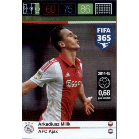 Arkadiusz Milik Goal Machine AFC Ajax 154 FIFA 365 Adrenalyn XL 2015-16