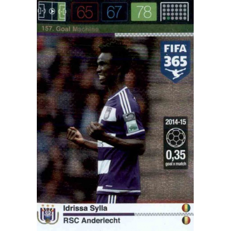 Idrissa Sylla Goal Machine RSC Anderlecht 157 FIFA 365 Adrenalyn XL 2015-16