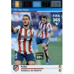 Koke Key Player Atlético Madrid 161 FIFA 365 Adrenalyn XL 2015-16
