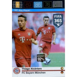 Thiago Alcântara Key Player Bayern München 167 FIFA 365 Adrenalyn XL 2015-16