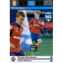 Pontus Wernbloom Key Player CSKA Moskva 185 FIFA 365 Adrenalyn XL 2015-16