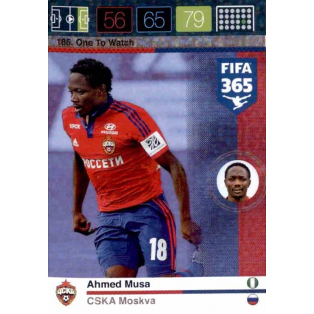 Ahmed Musa One To Watch CSKA Moskva 186 FIFA 365 Adrenalyn XL 2015-16