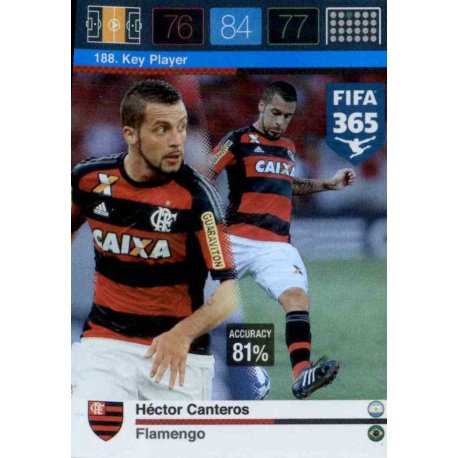 Héctor Canteros Key Player Flamengo 188 FIFA 365 Adrenalyn XL 2015-16