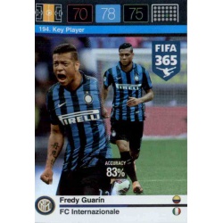 Fredy Guarin Key Player Inter Milan 194 FIFA 365 Adrenalyn XL 2015-16