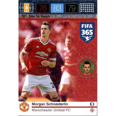 Morgan Schneiderlin One To Watch Manchester United 201 FIFA 365 Adrenalyn XL 2015-16