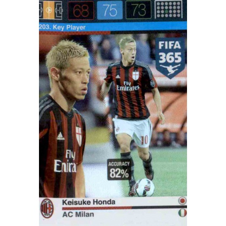 Keisuke Honda Key Player AC Milan 203 FIFA 365 Adrenalyn XL 2015-16